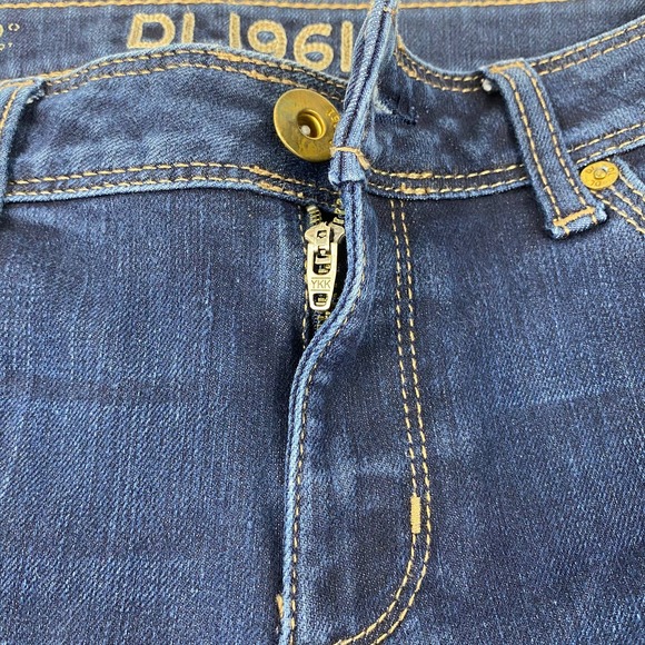 DL1961 Angel Jeans Mid Rise Skinny Ankle Blue Mariner 1214 Comfort Womens sz 28 - Picture 6 of 13